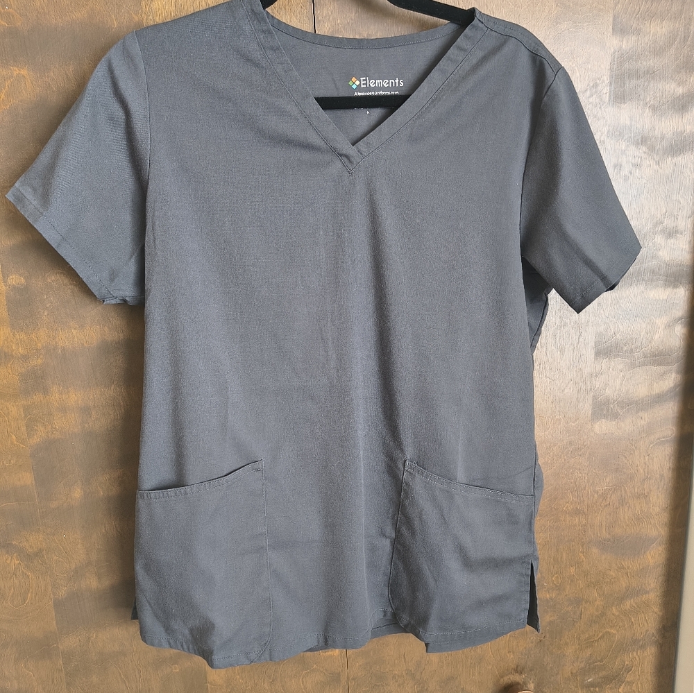 Women's Elements Grey Jogger Scrub Set || Medium